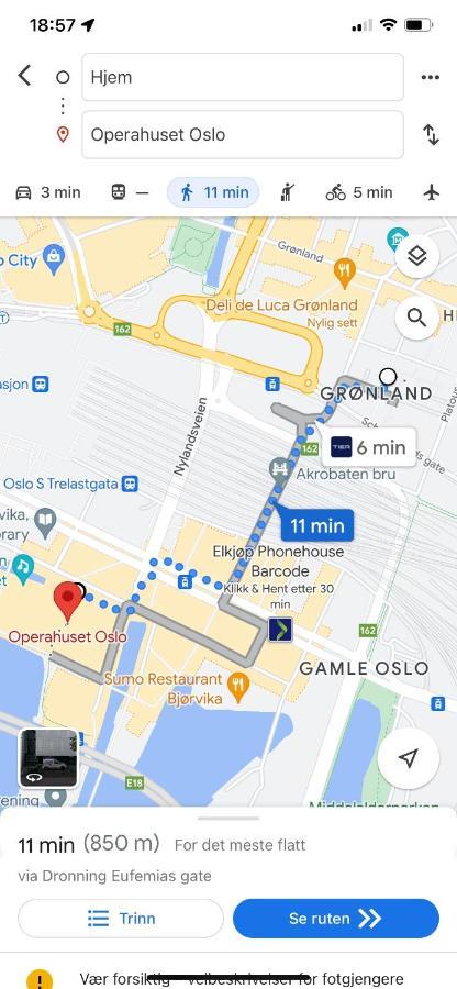 Top Floor City Center Flat With Free Parking Осло Екстер'єр фото