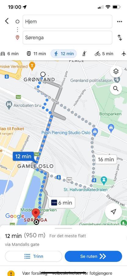 Top Floor City Center Flat With Free Parking Осло Екстер'єр фото